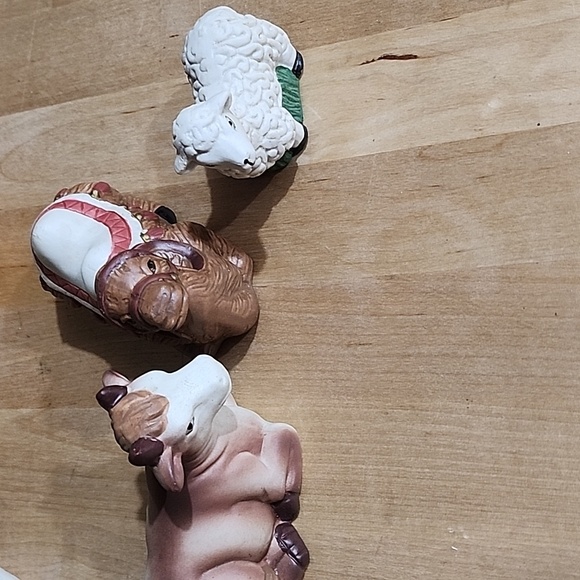 VTG 11-Piece Hand-Painted Porcelain Nativity Set, Baby Jesus Christmas Religious - Picture 6 of 12